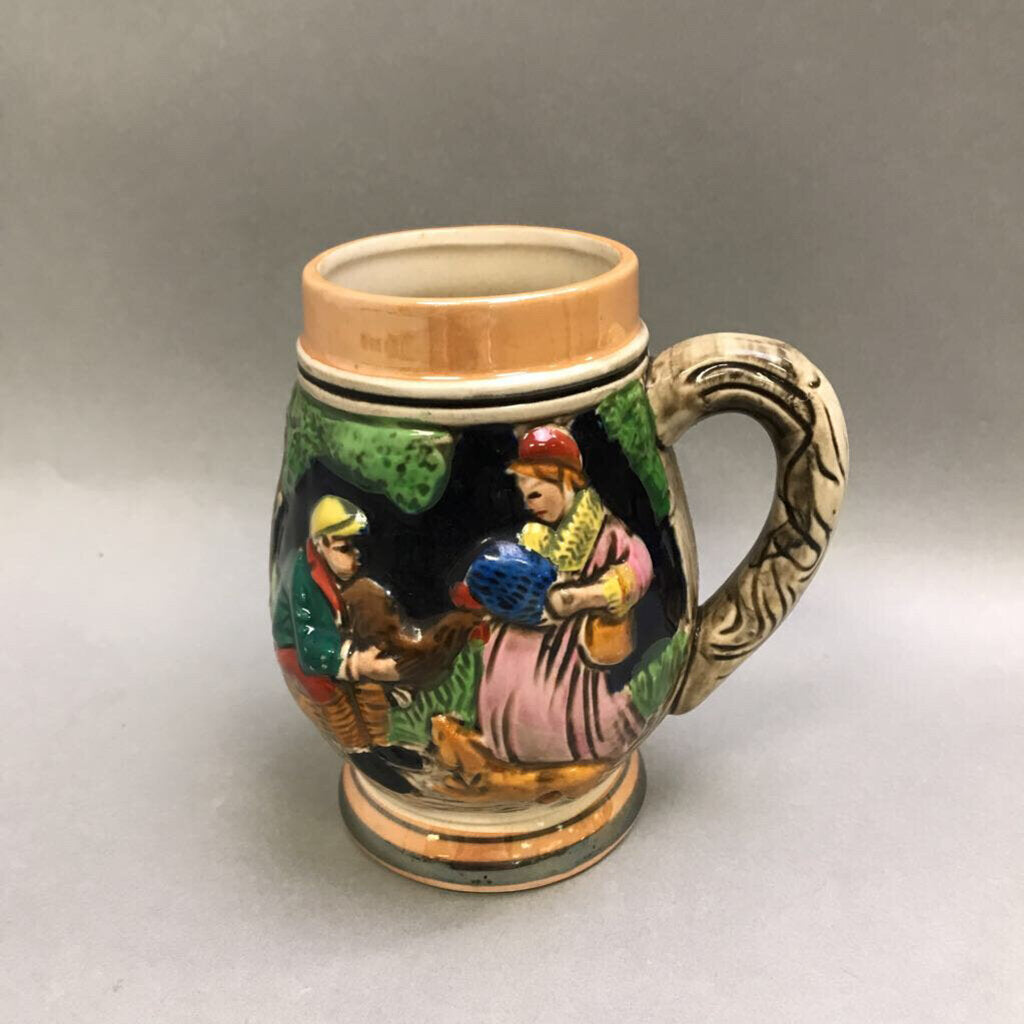 Vintage Mug / Beer Stein, German Scene (5.25