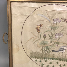 Load image into Gallery viewer, Vintage Tray Framed Silk Needlepoint (17x21)
