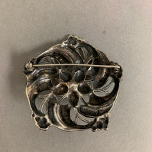 Load image into Gallery viewer, Vintage Sterling by Cini Floral Scarf Pin Brooch (2.5&quot;)
