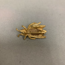 Load image into Gallery viewer, Vintage Jeanne Goldtone Rhinestone Bobble Wing Moth Brooch Pin As-Is (1.5&quot;)
