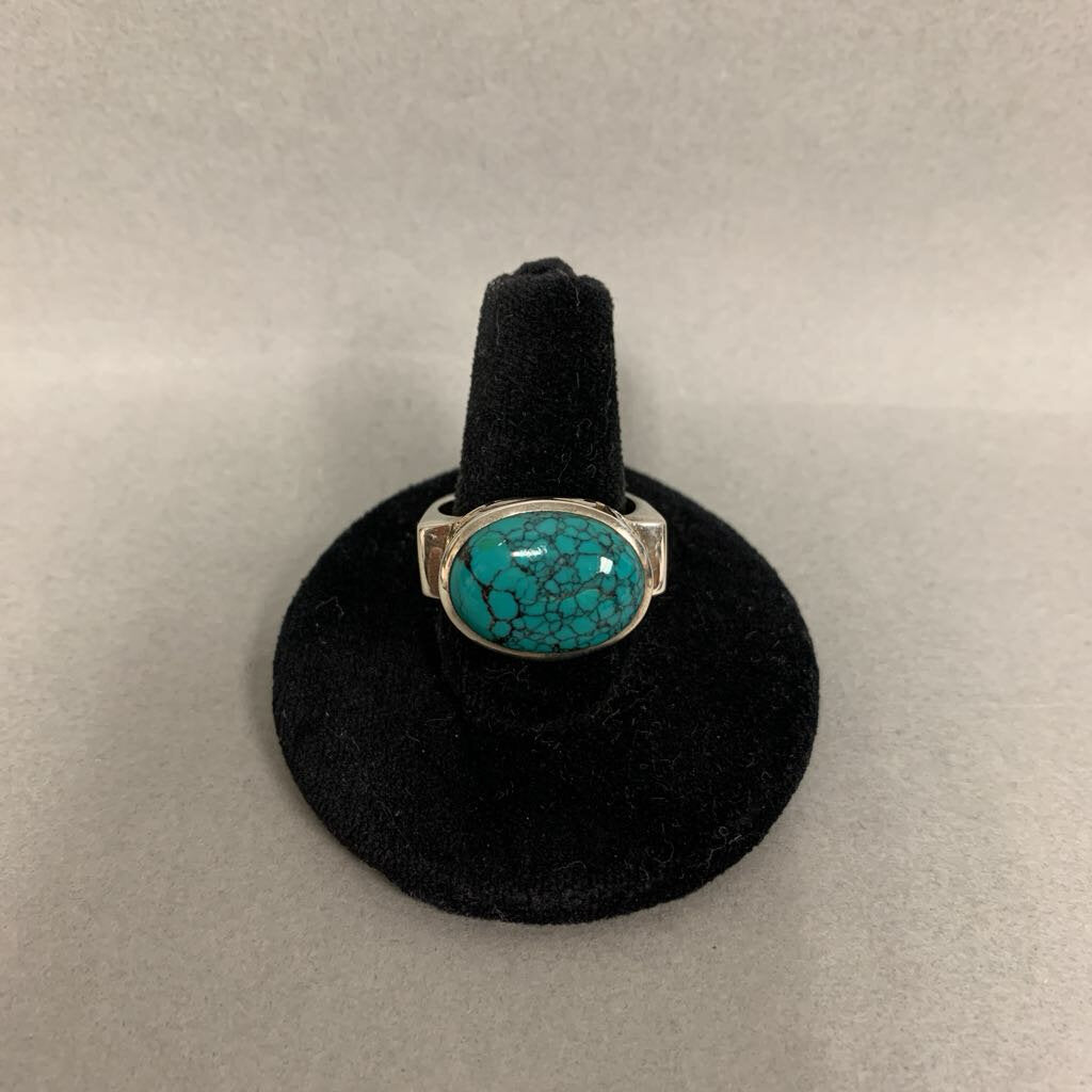 Silpada Sterling Turquoise Ring sz 8