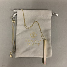 Load image into Gallery viewer, Kendra Scott Goldtone Mother of Pearl Lariat Necklace (28&quot;)
