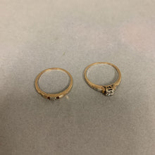 Load image into Gallery viewer, Vintage Tru-Art 14K Gold Diamond Engagement Wedding Ring Set sz 6.5 (2.2g)
