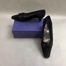 Load image into Gallery viewer, Ladies Stuart Weitzman Linksperf Black Suede Dress Shoes Size 9.5 M
