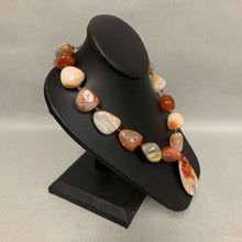 Load image into Gallery viewer, Peyote Bird Abalone Pendant on Carnelian Beaded Necklace (20&quot;)
