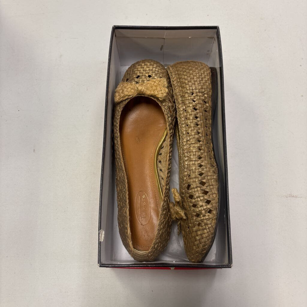 Ladies Talbots Gold Rondo Slip On Shoes Size 9M