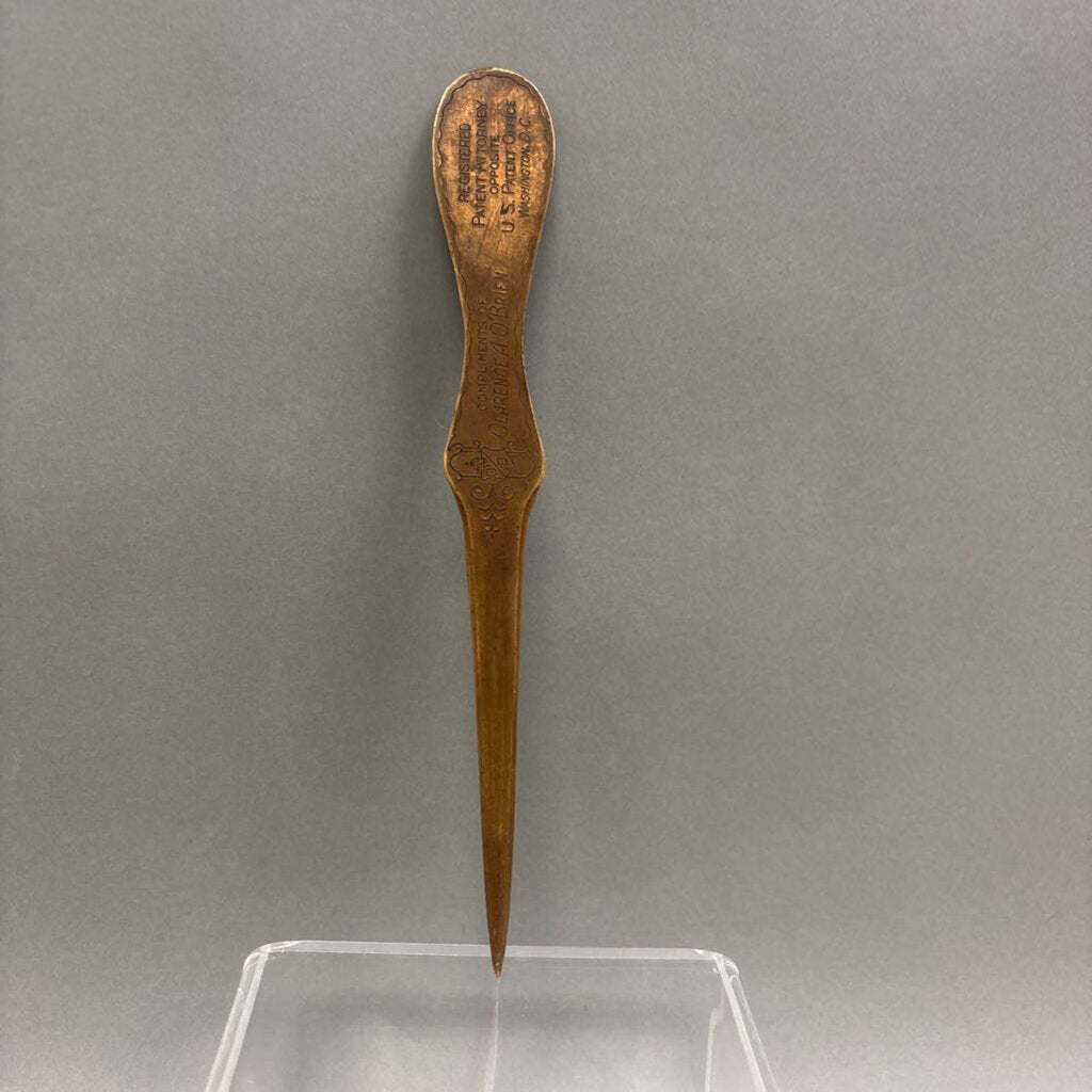 Vintage Advertising Letter Opener (8