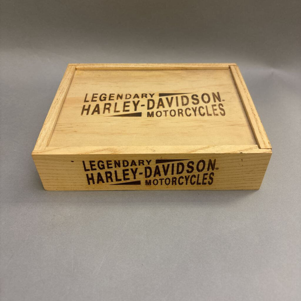 Legendary Harley Davidson Motorcycles Wooden Box (2x6x8)