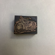 Load image into Gallery viewer, Vintage Harley Davidson Motorcycle Printing Block/Letter Press (2x2)

