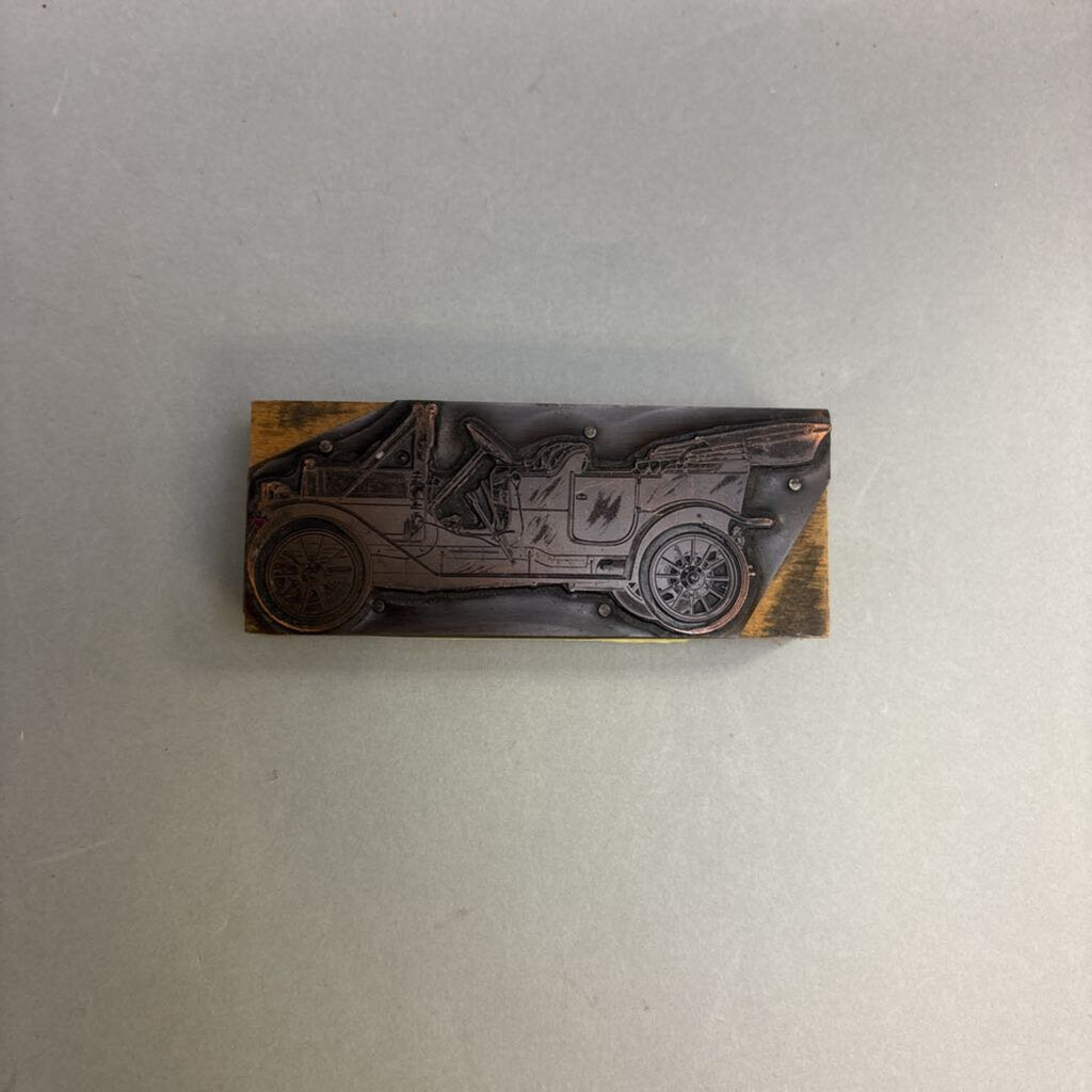 Vintage 1911 Cadillac Advertising Printing Block/Letter Press (2x4)