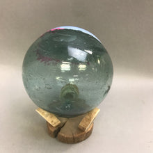 Load image into Gallery viewer, Hand Painted Glass Globe/Orb on Wood Stand (6&quot;)
