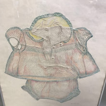 Load image into Gallery viewer, Framed Cheryl Quick Hand-Colored Embossing - Romper (26x20)
