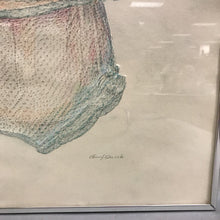 Load image into Gallery viewer, Framed Cheryl Quick Hand-Colored Embossing - Romper (26x20)
