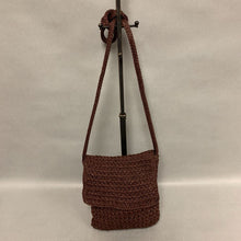 Load image into Gallery viewer, The Sak Brown Metallic Crochet Crossbody Purse (8x7&quot;)
