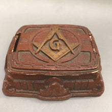 Load image into Gallery viewer, Vintage Syroco Wood Look Masonic Trinket Box (1x5x4)
