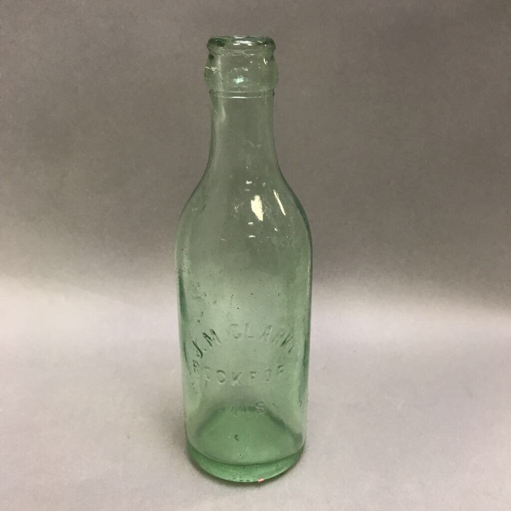 Antique J.M. Clarke Rockford ILL. 8 Fluid OZ