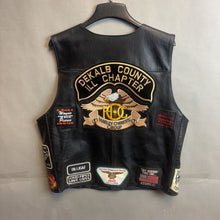 Load image into Gallery viewer, Mens Harley Davidson HOG Patched Leather Vest Size XL
