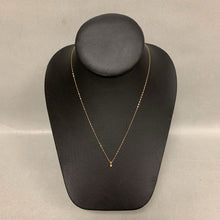 Load image into Gallery viewer, 14K Gold Diamond Solitaire Pendant on 15&quot; Chain (0.5g)
