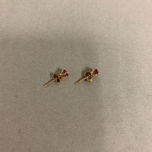 Load image into Gallery viewer, 14K Gold Ruby Stud Earrings (0.5g)
