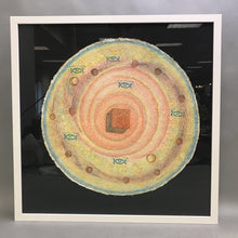 Load image into Gallery viewer, Cheryl Quick Hand-Colored Embossing - Geometric w/ Eye Glyphs (20.5x20.5)
