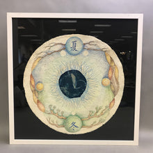 Load image into Gallery viewer, Cheryl Quick Hand-Colored Embossing - Geometric; Asian Text (20.5x20.5)
