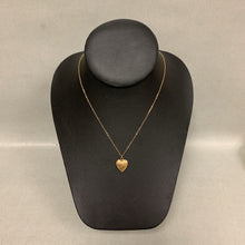 Load image into Gallery viewer, Vintage Kiddie Kraft Gold Filled Heart Locket Necklace (15&quot;)
