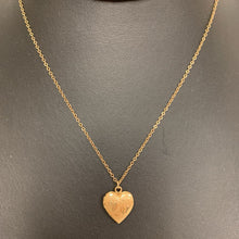 Load image into Gallery viewer, Vintage Kiddie Kraft Gold Filled Heart Locket Necklace (15&quot;)
