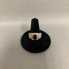 Load image into Gallery viewer, 12K Black Hills Gold Sterling Amethyst Ring sz 9 (6.8g)
