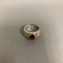 Load image into Gallery viewer, 12K Black Hills Gold Sterling Amethyst Ring sz 9 (6.8g)

