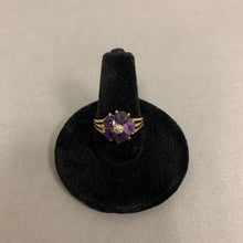 Load image into Gallery viewer, 14K Gold Amethyst Ring sz 6 (2.8g)
