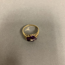 Load image into Gallery viewer, 14K Gold Amethyst Ring sz 6 (2.8g)
