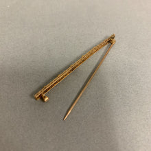 Load image into Gallery viewer, 10K Gold Sapphire Bar Pin (1.7g)
