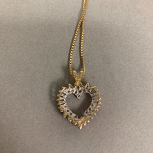 Load image into Gallery viewer, 14K Gold Diamond Heart Pendant on 20&quot; Chain (7.6g)
