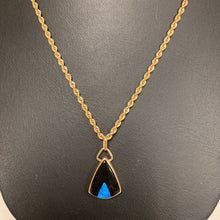 Load image into Gallery viewer, 14K Gold Opal Onyx Pendant on 18&quot; Chain (4.8g)
