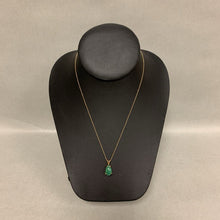 Load image into Gallery viewer, 14K Gold Jade Pendant on 16&quot; Chain (2.0g)
