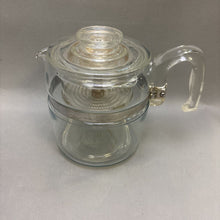 Load image into Gallery viewer, Vintage Pyrex Flameware Glass Perculator 6-9 Cup Coffee Pot (8&quot;)
