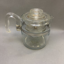 Load image into Gallery viewer, Vintage Pyrex Flameware Glass Perculator 6-9 Cup Coffee Pot (8&quot;)

