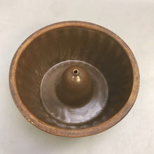 Load image into Gallery viewer, Antique Rural Stoneware Pottery Bundt Cake Pan Brown (4x8)
