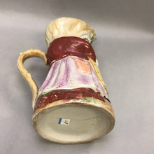 Load image into Gallery viewer, Antique Staffordshire Toby Jug Old Smiling Woman (10&quot;)

