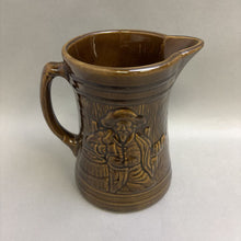 Load image into Gallery viewer, Vintage Brown Brush-McCoy Buccaneer Stoneware Pitcher (8&quot;)
