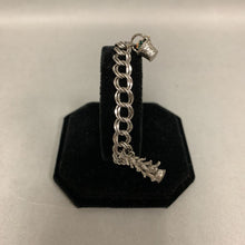 Load image into Gallery viewer, Vintage Wells Silver Filled Charm Bracelet w/ 2 Charms (7&quot;)
