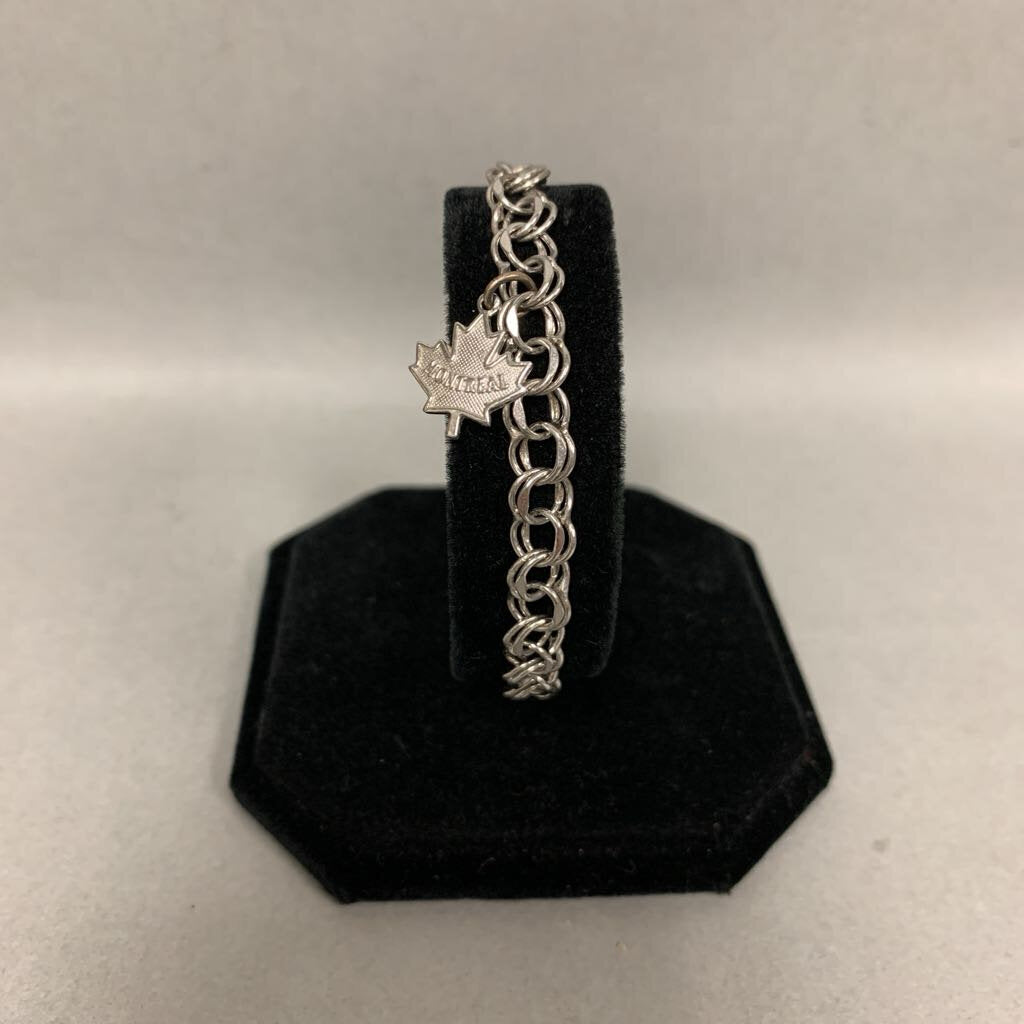 Vintage Sterling Charm Bracelet w/ 1 Sterling Charm (7.5