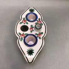 Load image into Gallery viewer, Antique Aladin France Double Inkwell Porcelain (2x7)
