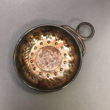 Load image into Gallery viewer, Vintage Silverplate Wine Tasting Cup w/ Silver Louis XIV Coin (4.5x3.5)
