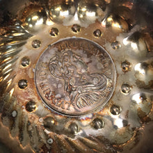 Load image into Gallery viewer, Vintage Silverplate Wine Tasting Cup w/ Silver Louis XIV Coin (4.5x3.5)
