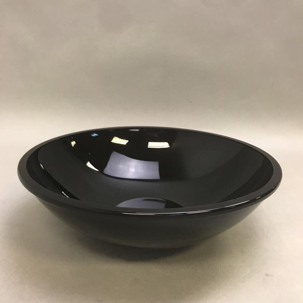 Black Glass Serving Bowl (3x10.25x10.25)