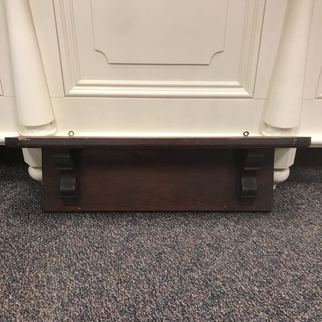 Dark Brown Wood Wall Self (10x36)