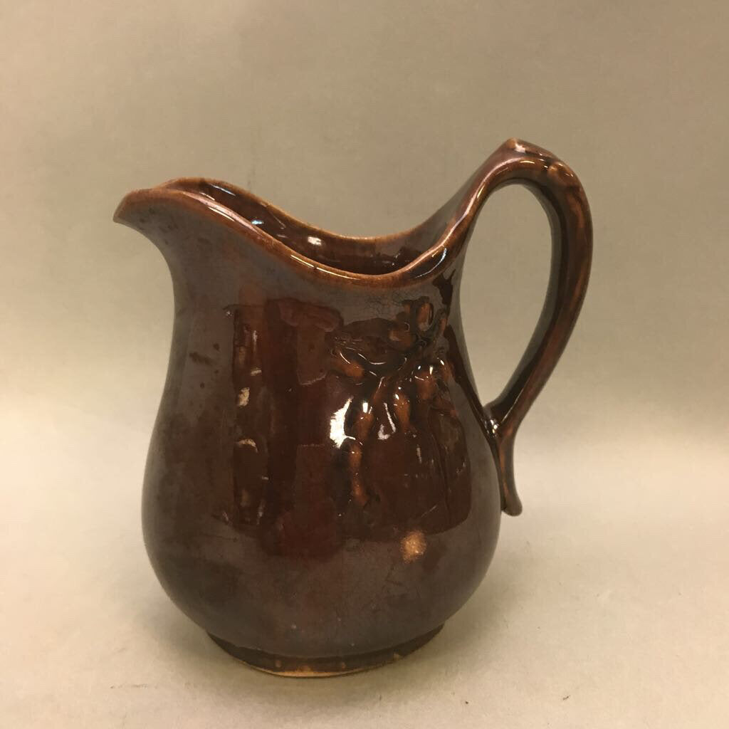 Small Glazed Stoneware Pitcher / Creamer (~5.5