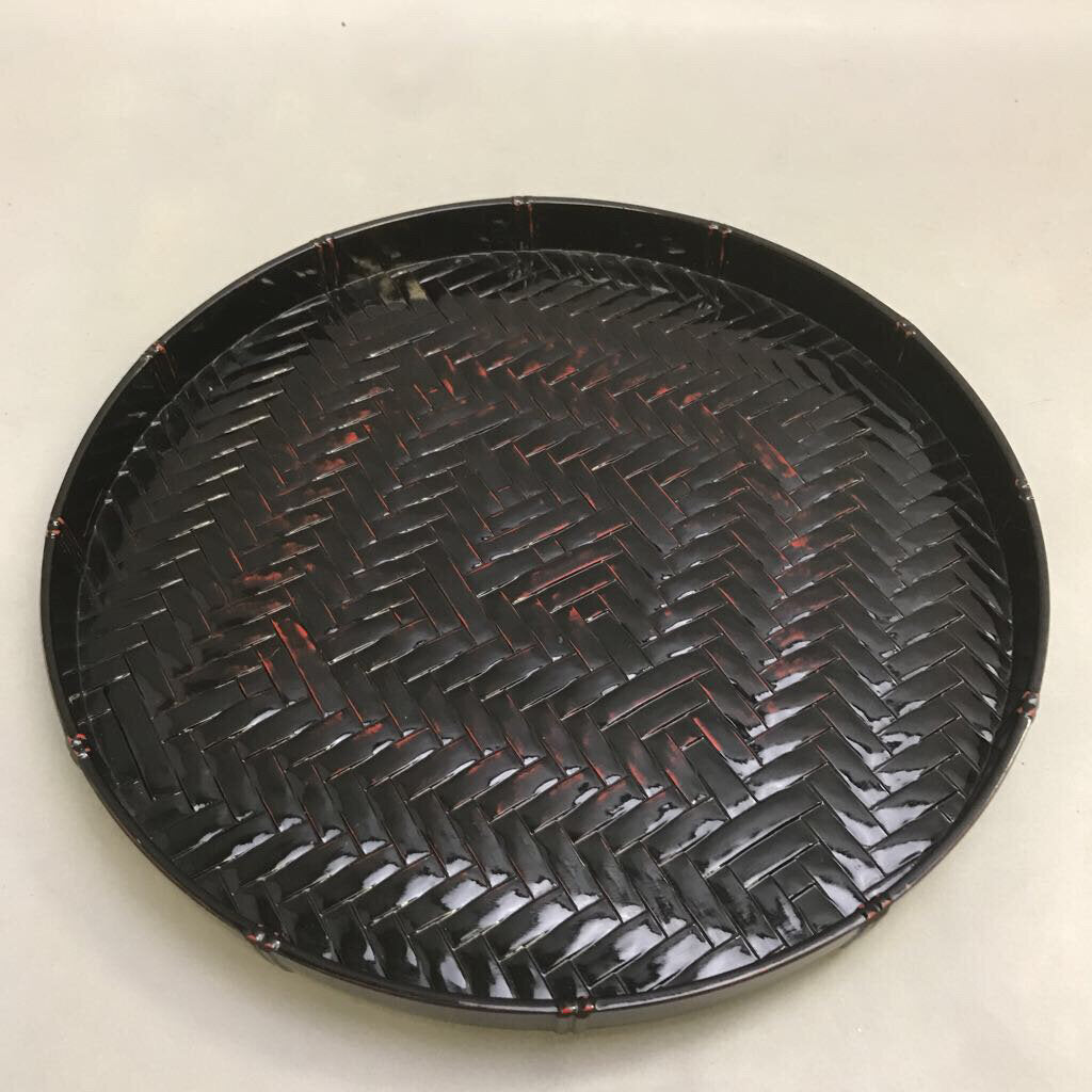 Asian Weaved Bottom Serving Tray (11