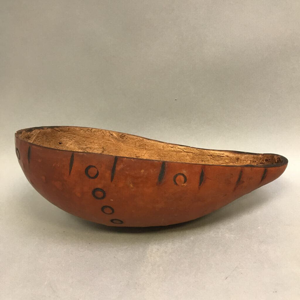 Dried Gourd Bowl / Wall Hanging (~11x6x3.5)